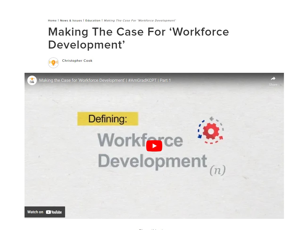Making the Case for Workforce Development Image